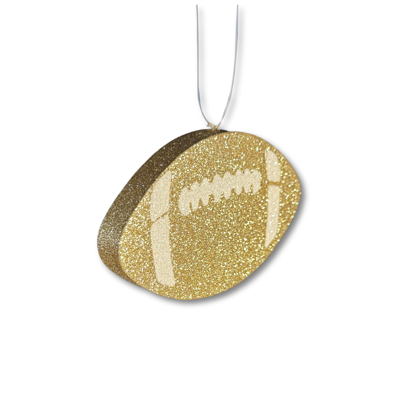 Raised Glitter Foam Football - 5" - Gold