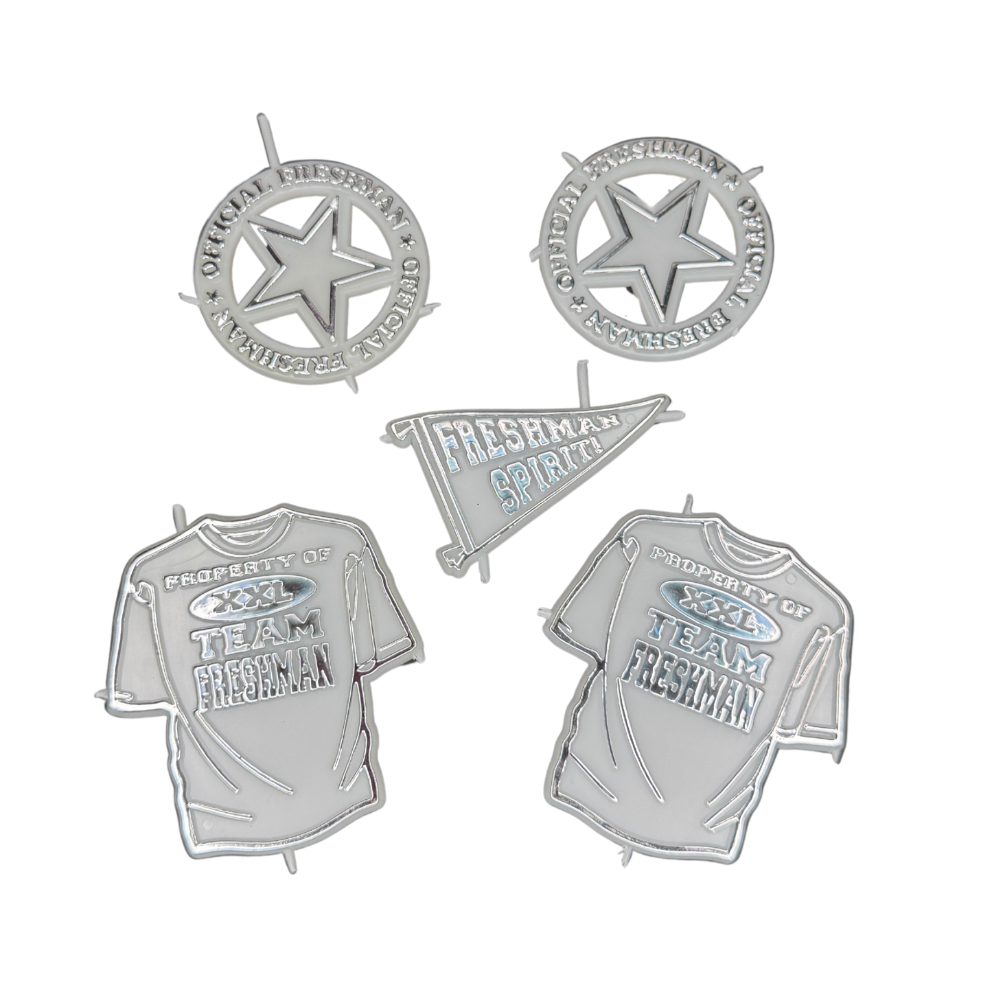 Freshman Assortment - Silver - 5 pc. pkg.