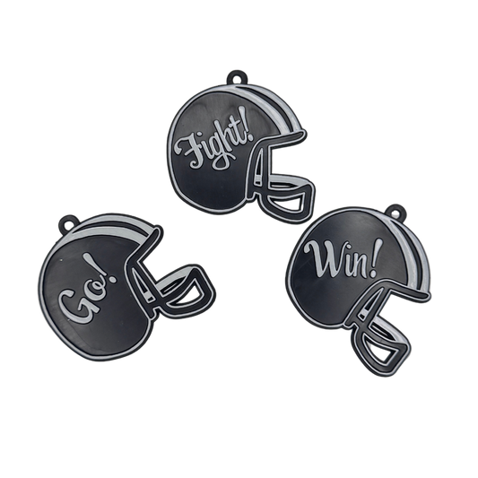 Go Fight Win Helmet - Black - 8 pc. pkg.