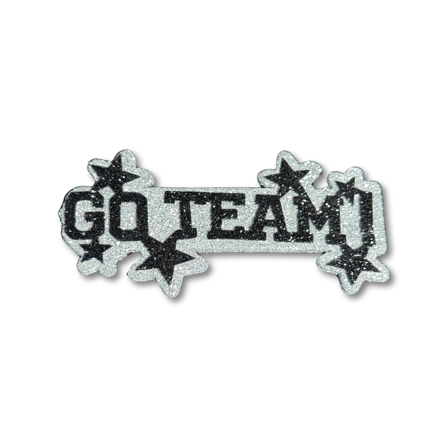 Glitter Foam Go Team - Black/Silver - 10 pc. pkg.