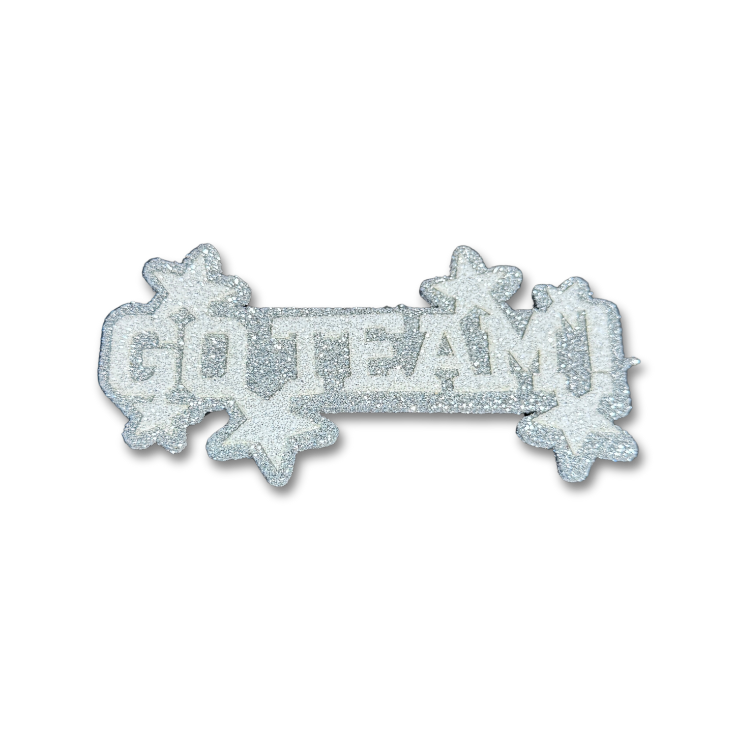 Glitter Foam Go Team - Silver - 10 pc. pkg.