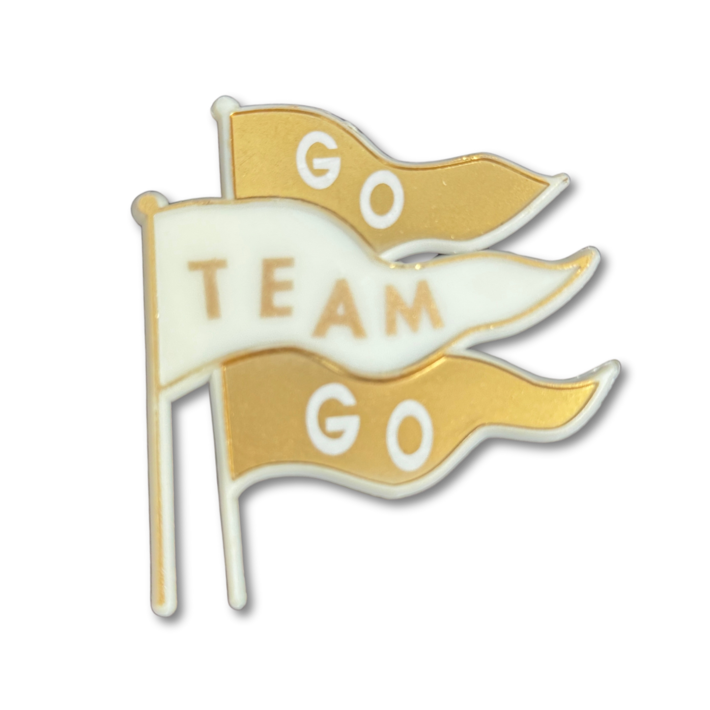 Go Team Go Flags - 2.5" - Gold - 10 pc. pkg.