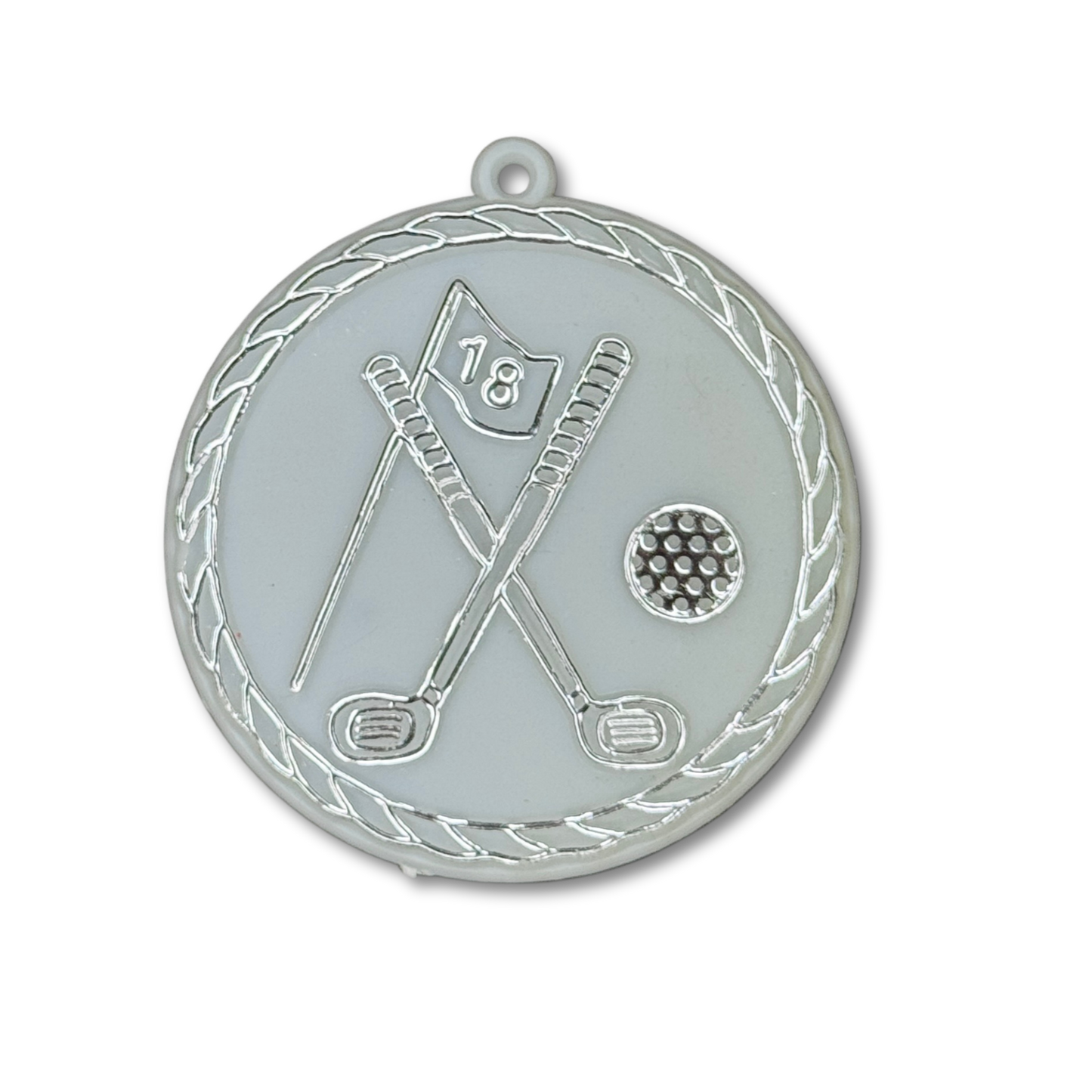 Golf Medallion - 1.75" - Silver - 14 pc. pkg.