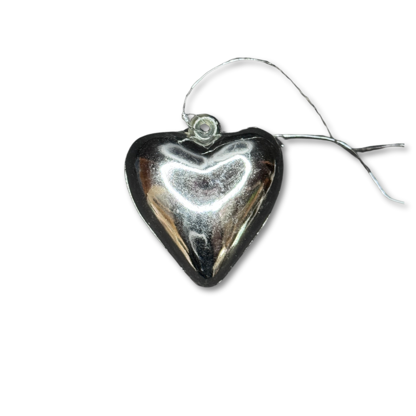 Heart - 1.5" - Silver - 26 pc pkg.