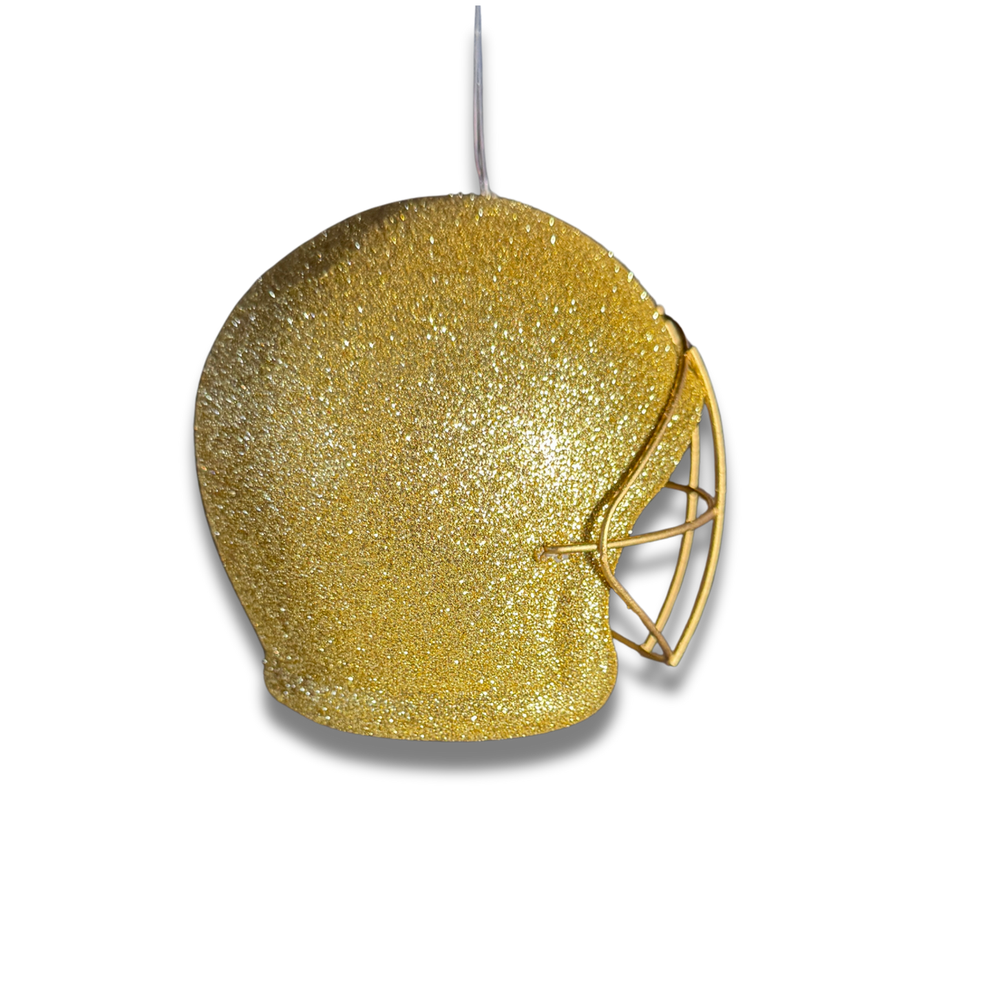 Helmet - Gold - 4 1/2" 3D Glittered