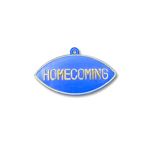 Homecoming Charm - 2.25" - Royal/Gold - 24 pc. pkg.