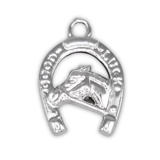 Horseshoe – 1″ – Metallic Silver – 36 pc. pkg.