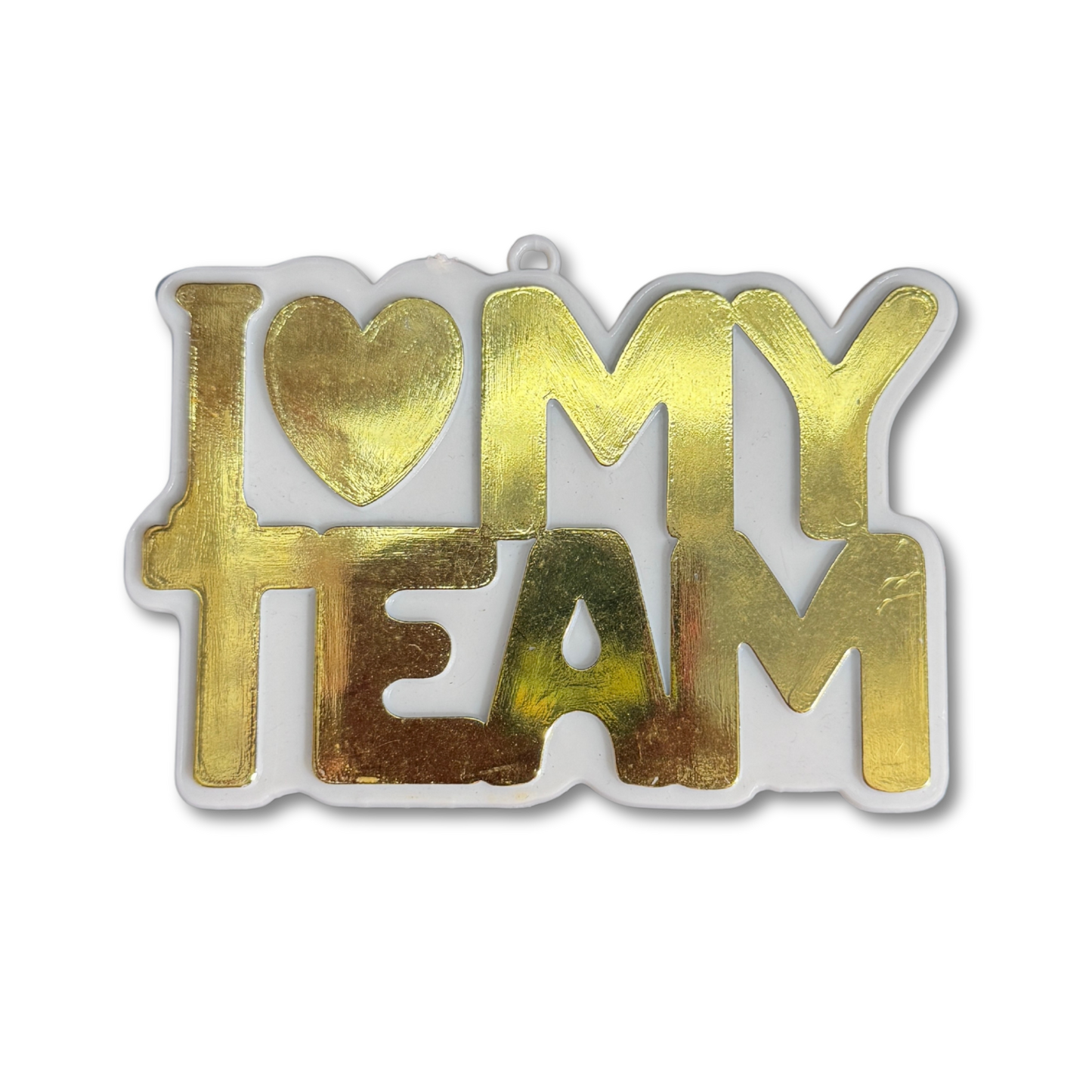 I Love My Team - 3.5" - Gold - 7 pc. pkg.