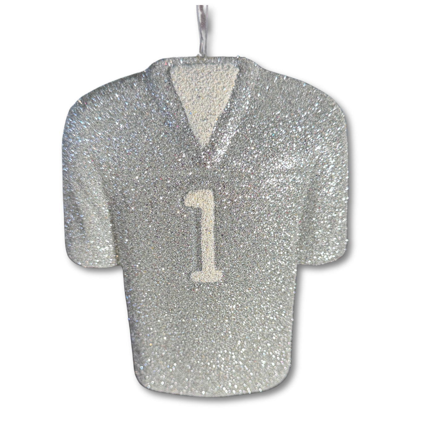Jersey - Silver - 4 1/2" 3D Glittered