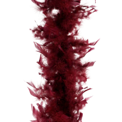 Burgundy - Light Weight Feather Boa