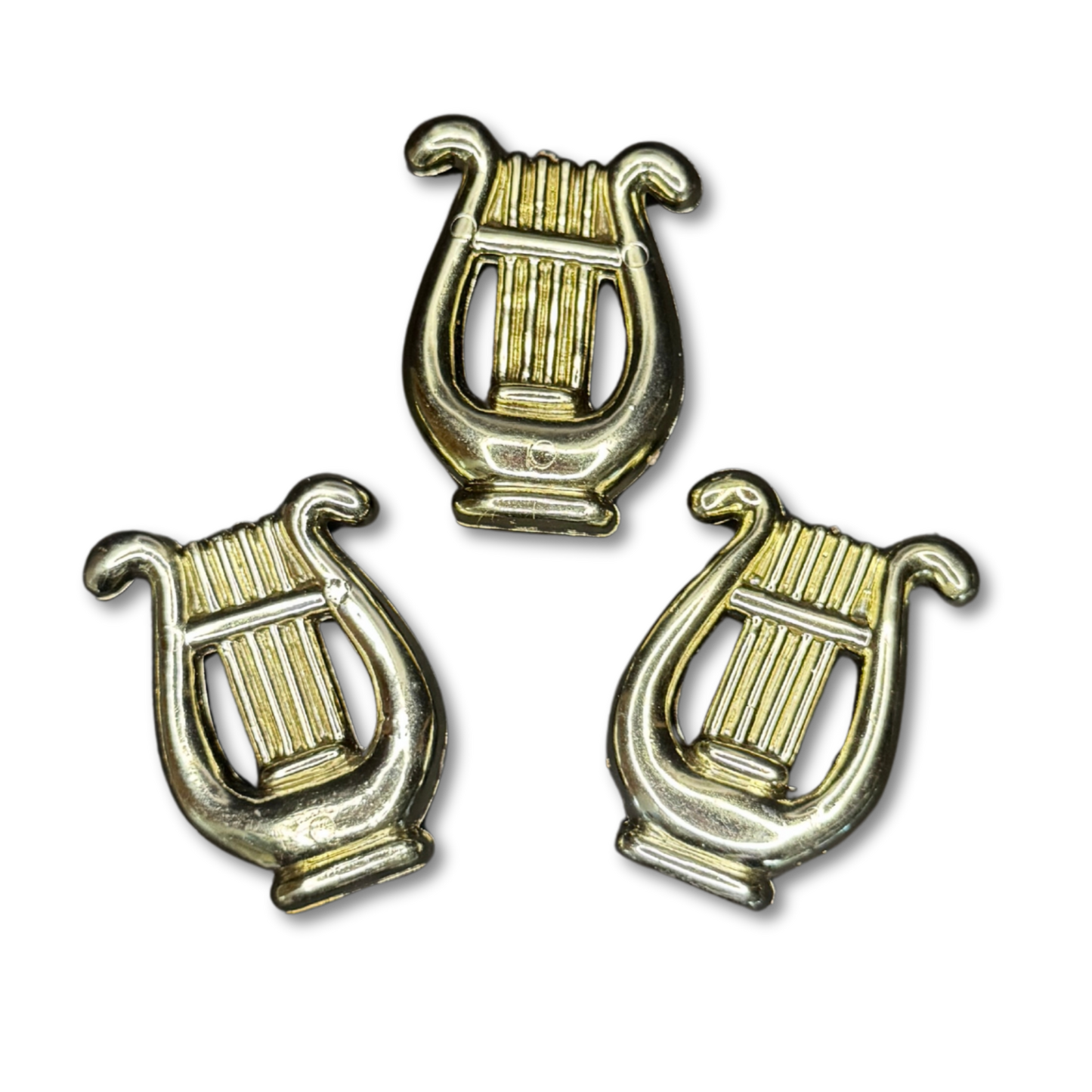 Lyre - 2" - Gold - 3 pc. pkg.