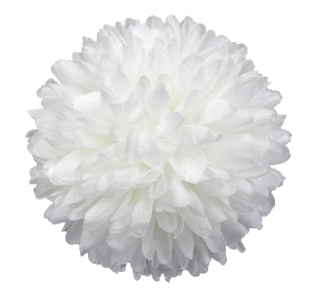 Mum 9.5" - 16 Layer - White - 1 pc. pkg.