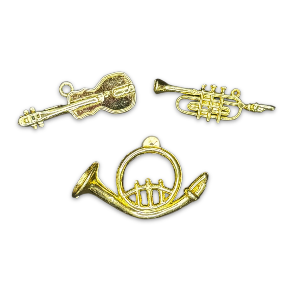 Music Instruments 1.75" - Gold - 3 Styles Per Pack
