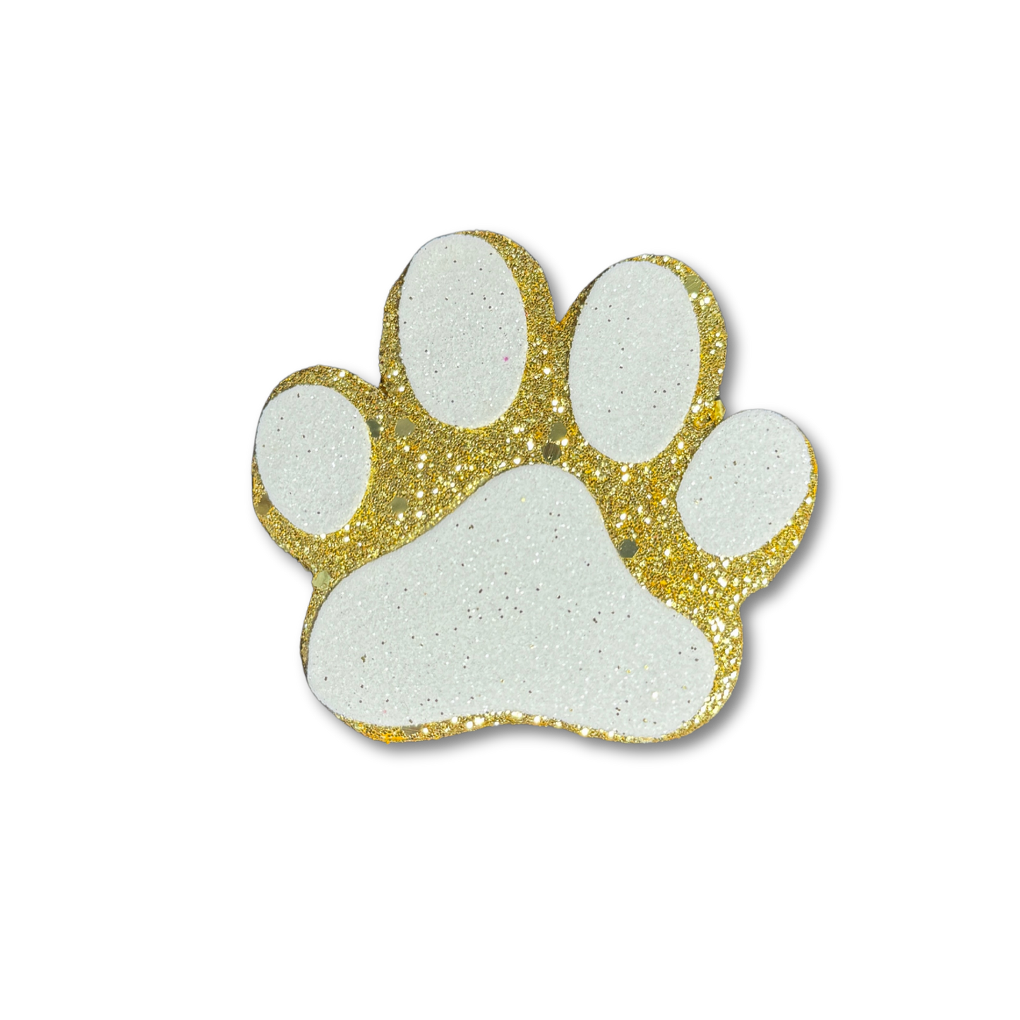 Glitter Foam Paw - Gold - 5 pc. pkg.
