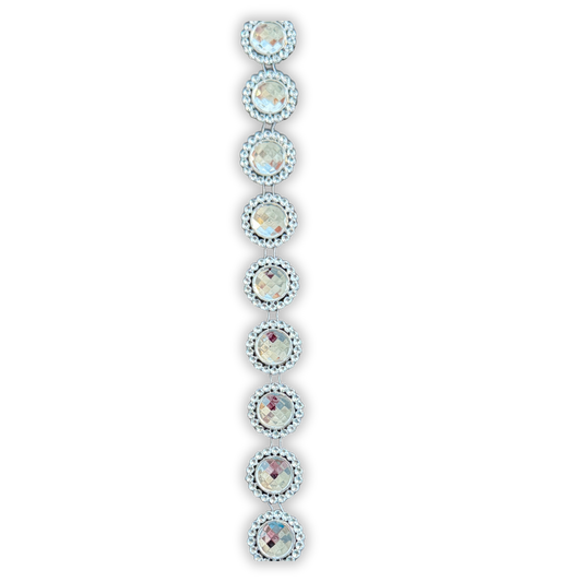 Rhinestone Trimming - Silver - 10 yd.