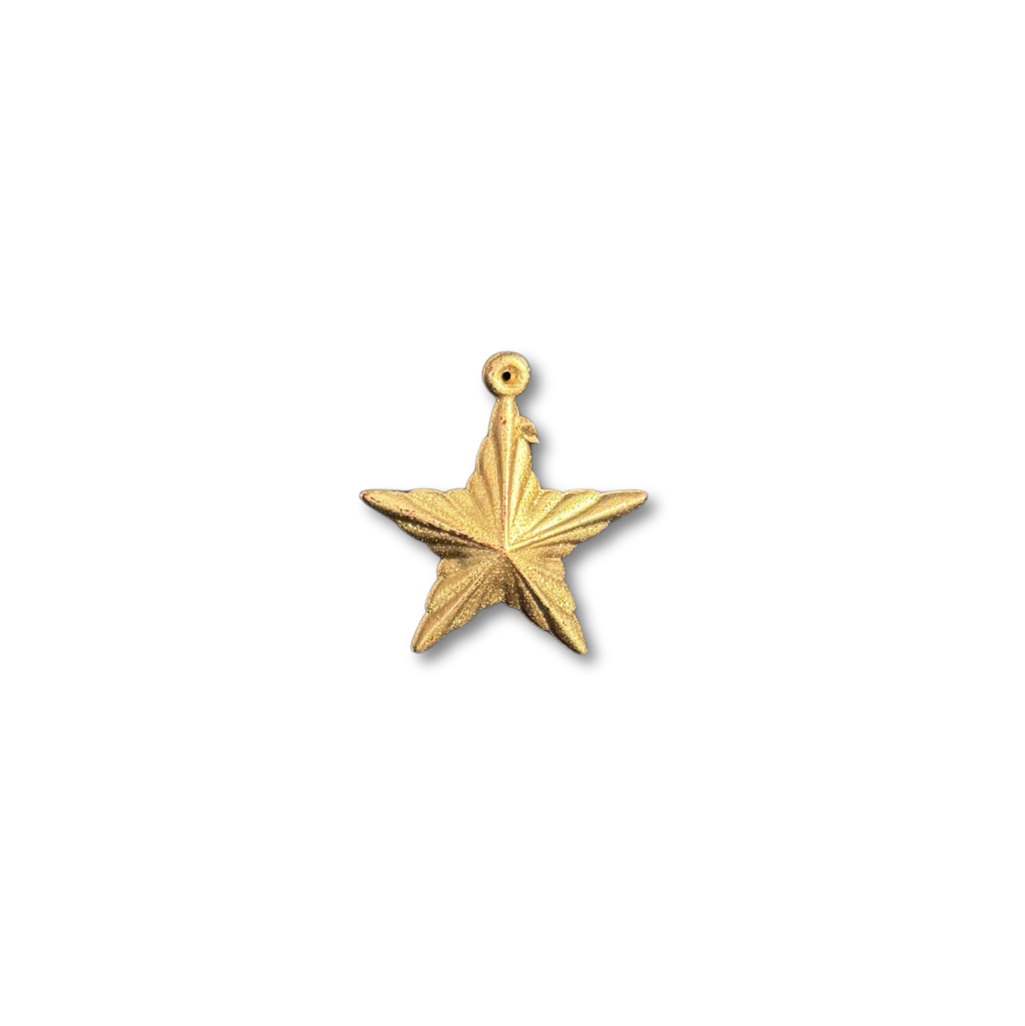 Ribbed Star - 1" - Gold - 24 pc. pkg.