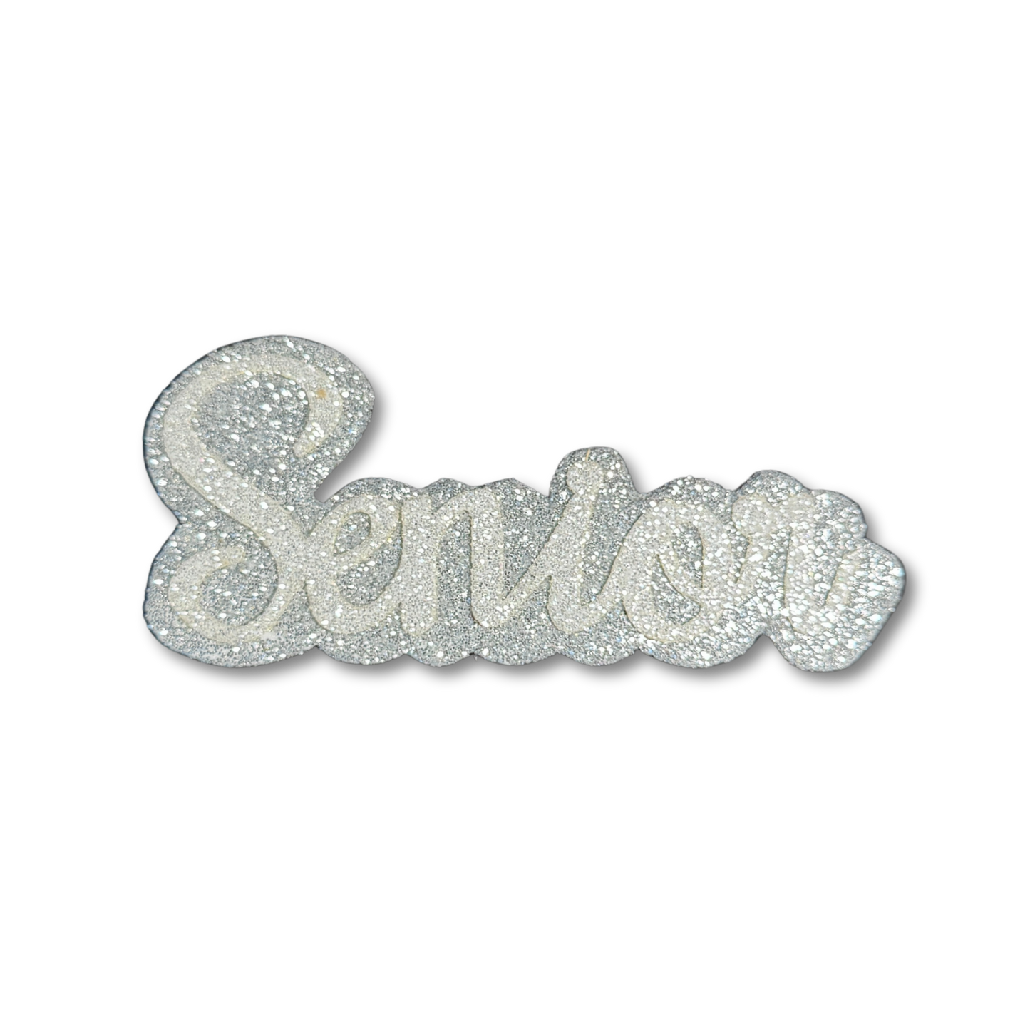 Glitter Foam Senior - 4.5" - Silver - 10 pc. pkg.