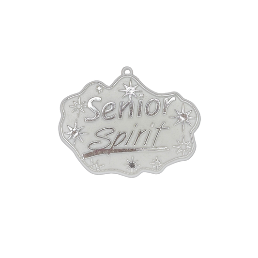 Senior Spirit - 3.5" - Silver - 4 pc. pkg.