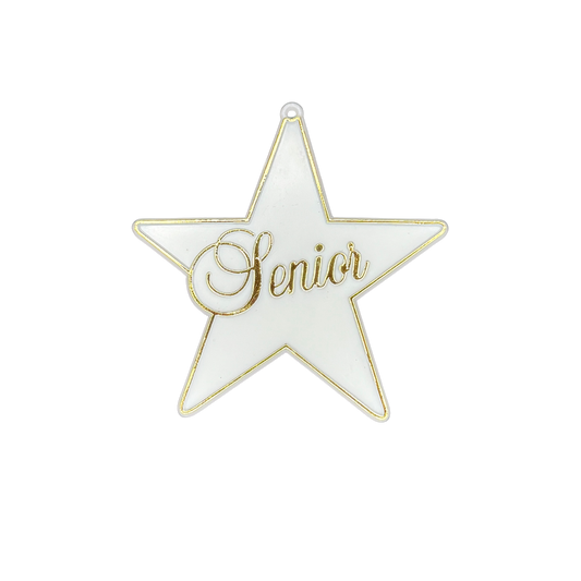 Senior Star - 3" - Gold - 15 pc. pkg.