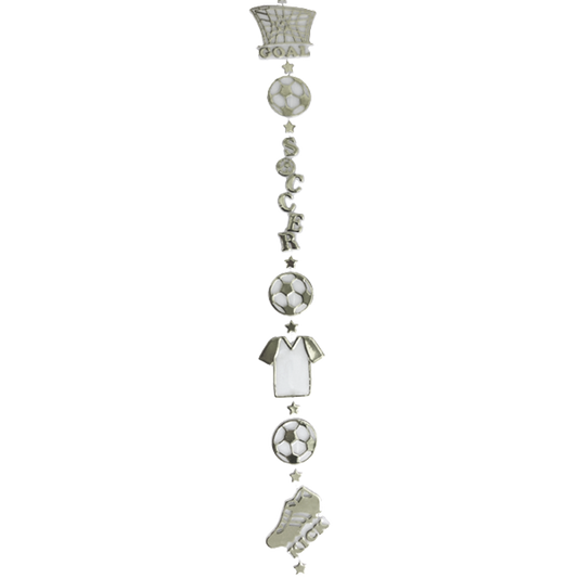 Soccer Garland - 3' - Silver