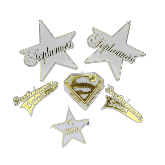 Sophomore Assortment - Gold - 6 pc. pkg.