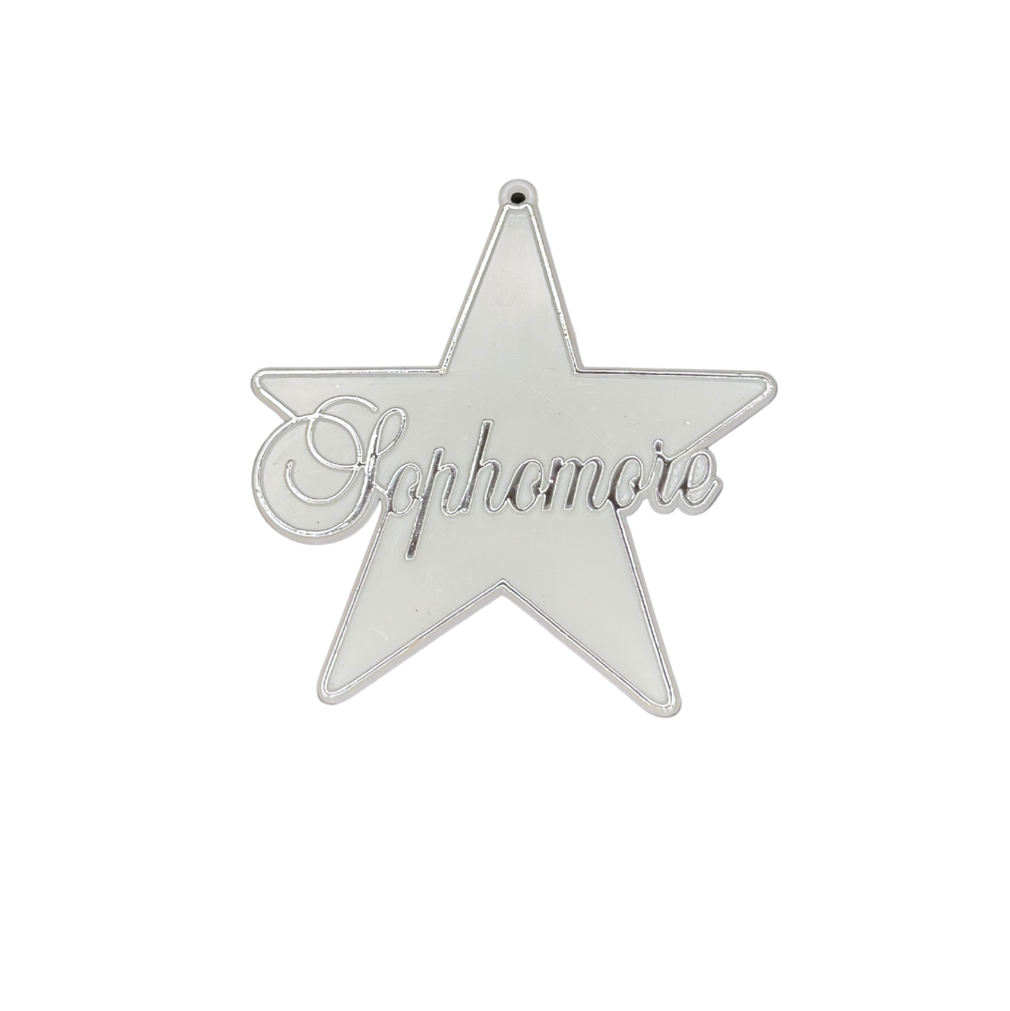 Sophomore Star - 3" - Silver - 14 pc. pkg.