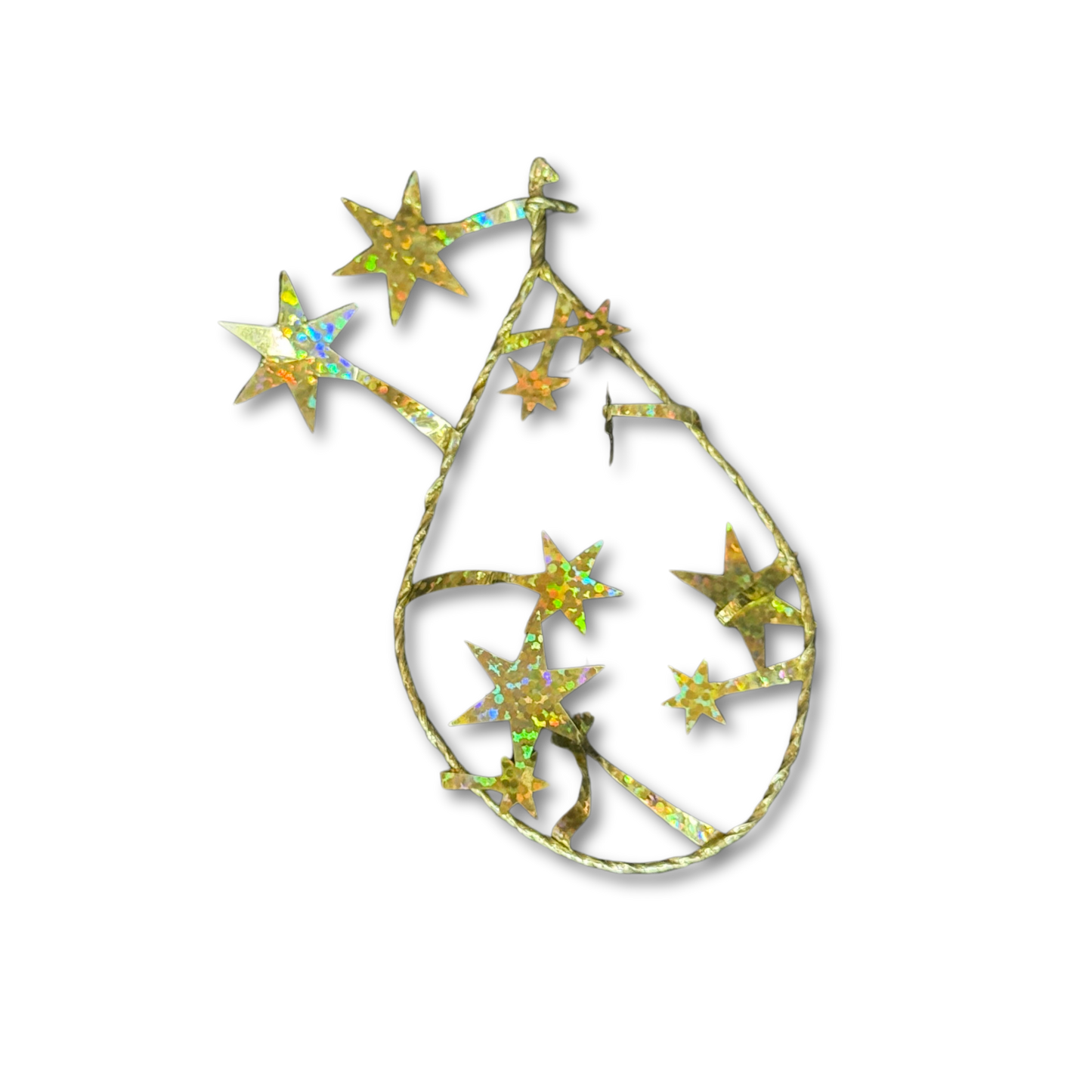 Star Foil Garland - Gold - Lot 1