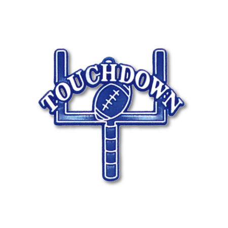 Touchdown Charm - 2" - Navy - 17 pc. pkg.