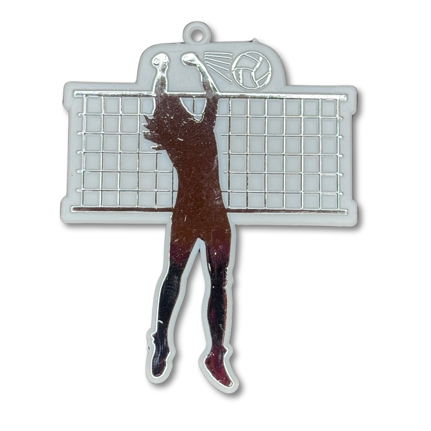 Volleyball Player - 2.5" - Silver - 10 pc. pkg.