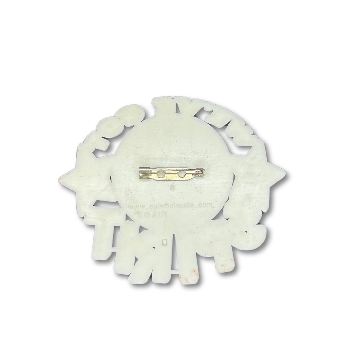 We've Got Spirit Pin - 2.75" - Silver - 12 pc. pkg.