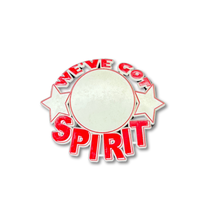 We've Got Spirit Pin - 2.75" - Red - 11 pc. pkg.