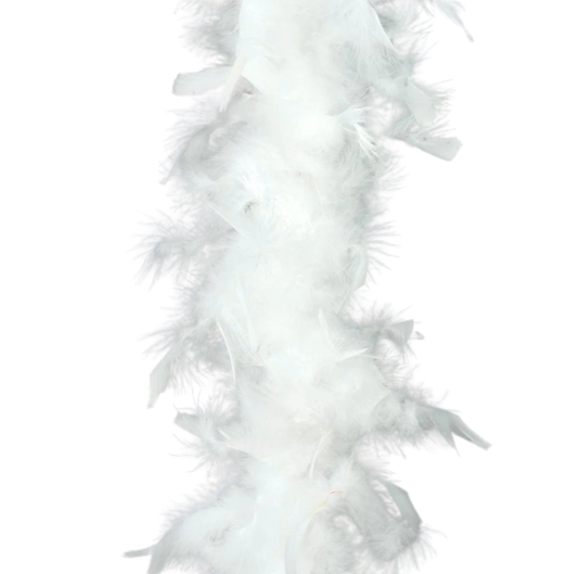 White - Light Weight Feather Boa - 3 pc. pkg.