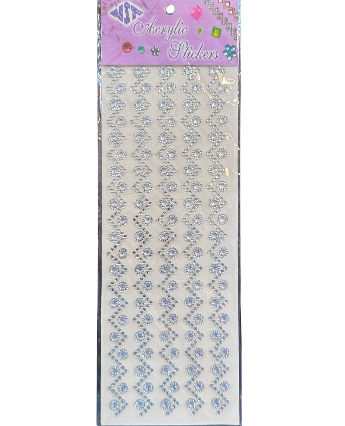 Zig Zag Sticker - 52" - Silver -