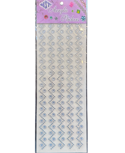 Zig Zag Sticker - 52" - Silver -