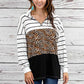 Leopard and Stripe Pullover