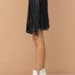 Black Studded Fringe Mini Skirt
