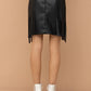 Black Studded Fringe Mini Skirt