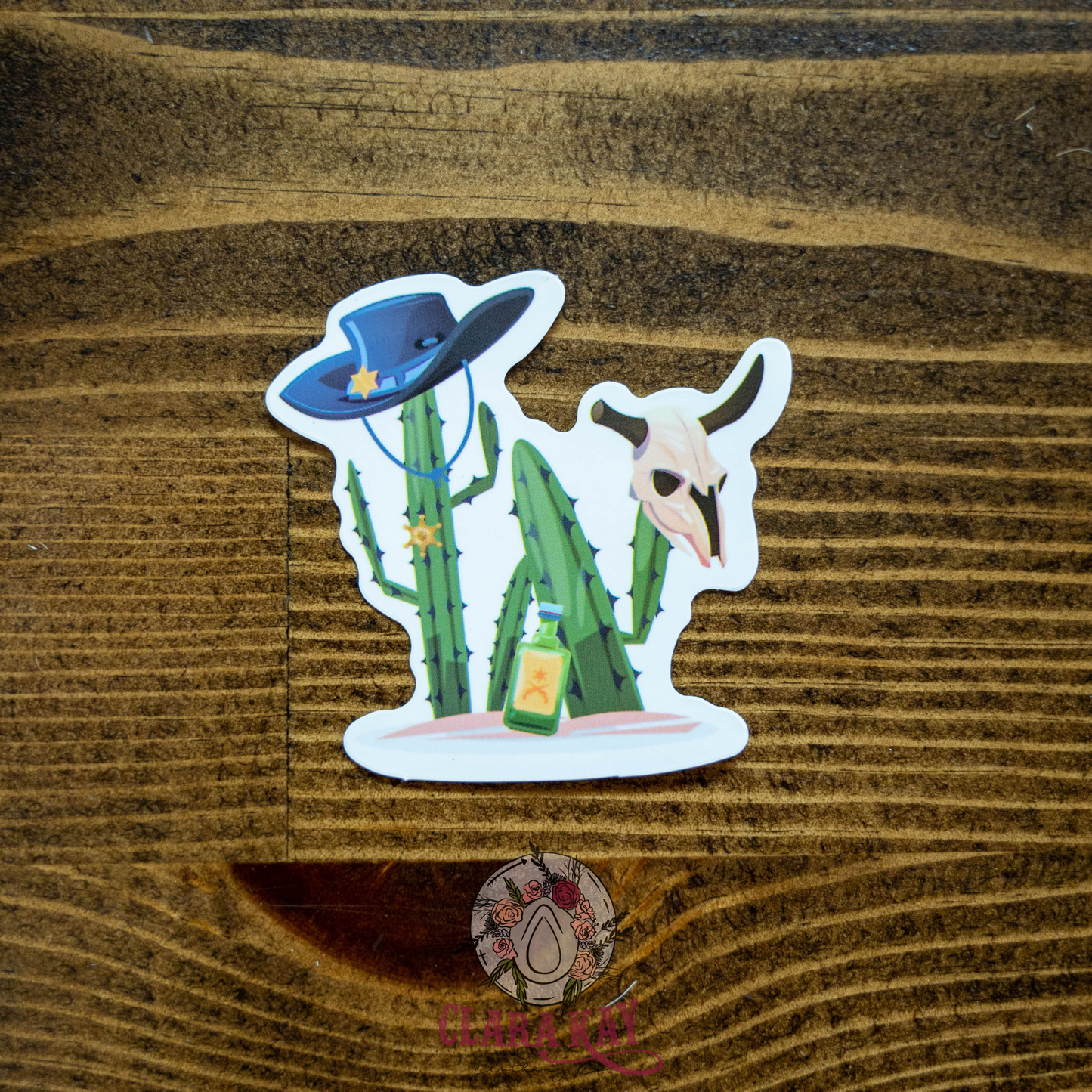 Cactus, Sheriff Hat-Sticker