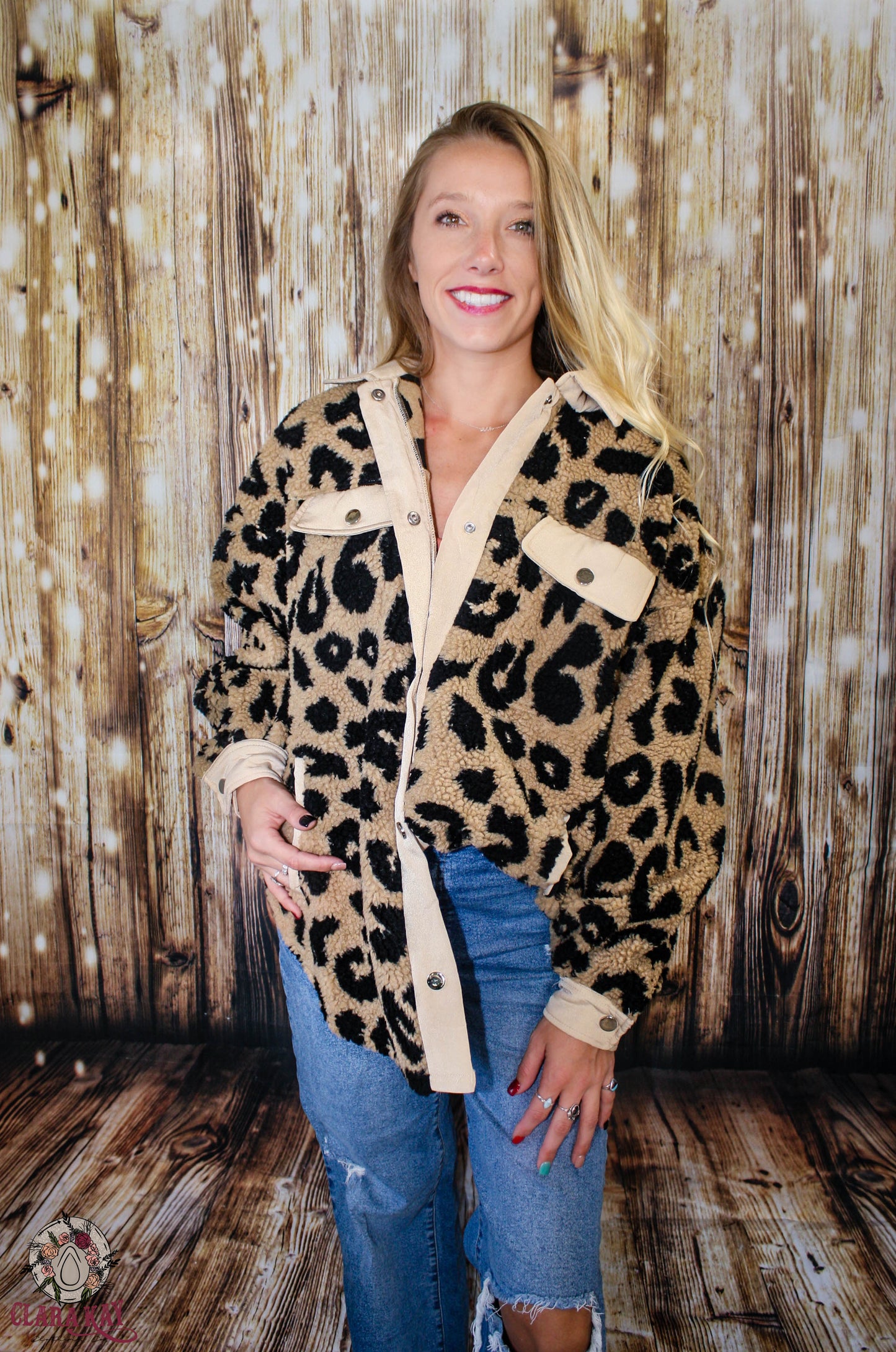 Faux Fur Leopard Jacket