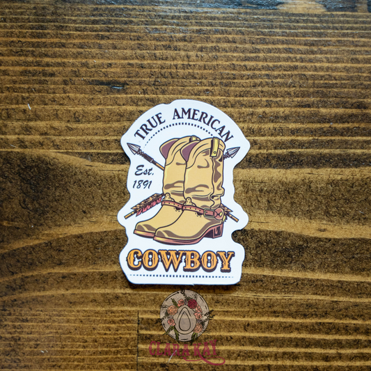 True American Cowboy-Sticker