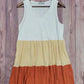 Tiered Colorblock Babydoll Dress