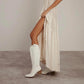 Oh My Beth Tall White Cowboy Boot